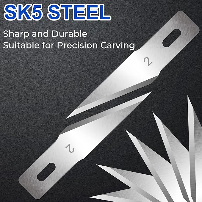 DIYSELF #2 Exacto Knife Blades, Exacto Replacement Blades, Hobby Knife Blade - Image 2