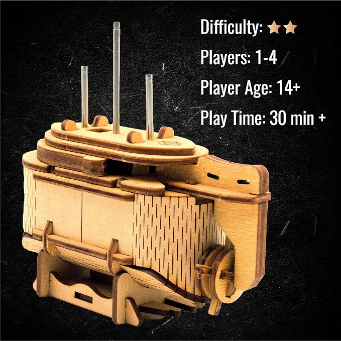 Tesla's Boat-Escape Room Game in a Box-Electronic Puzzle Box-Brain Teaser - Image 6