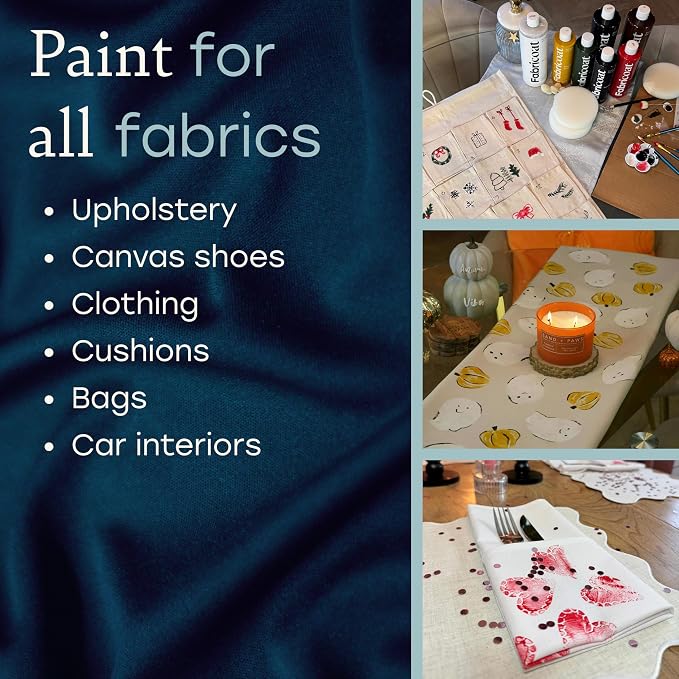Fabricoat Purple Fabric Paint For Arts, Crafts & DIY Projects | 125ml / 4.2 FL - Image 4