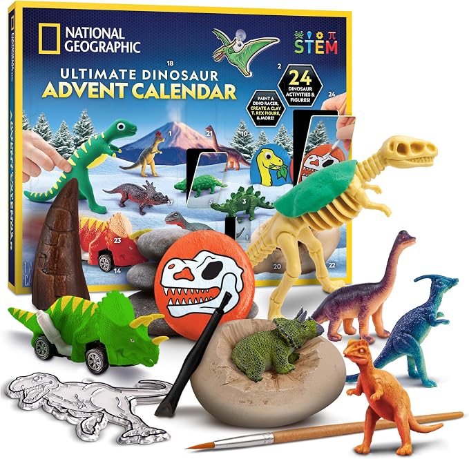 NATIONAL GEOGRAPHIC 2026 Dinosaur Advent Calendar by BlueMarbleToys