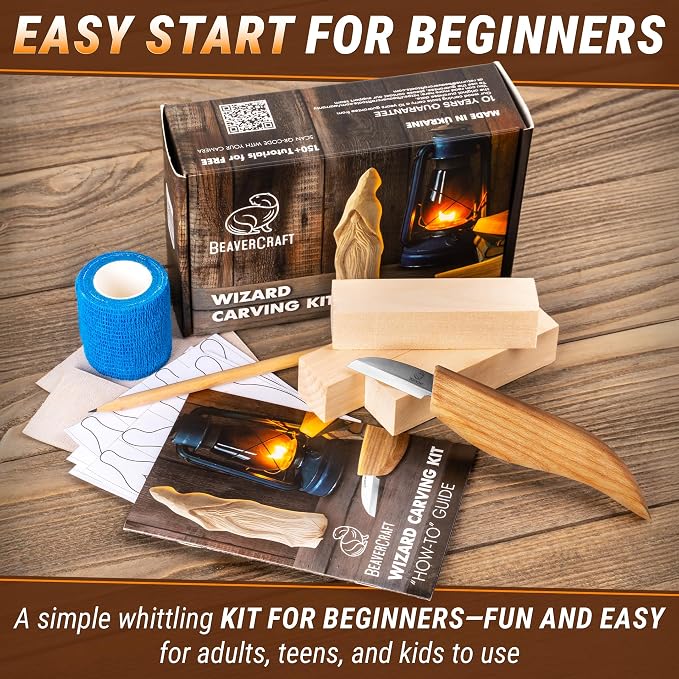 BeaverCraft Whittling Kit for Beginners, Wood Carving Kit for Beginners - Image 2