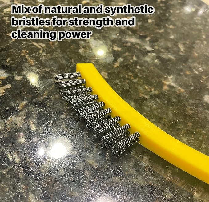 Rubbermaid Commercial Products 8.5" Tile and Grout Scrub Brush, Plastic Bristles - Image 4