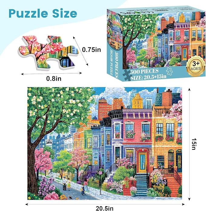 500 Pieces Puzzles for Adults, Spring Puzzle for Adults Elderly, Colorful - Image 2