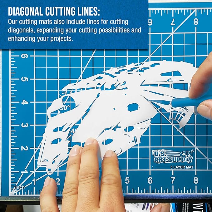 U.S. Art Supply 12" x 18" Self-Healing Cutting Mat 5-Ply - Image 4