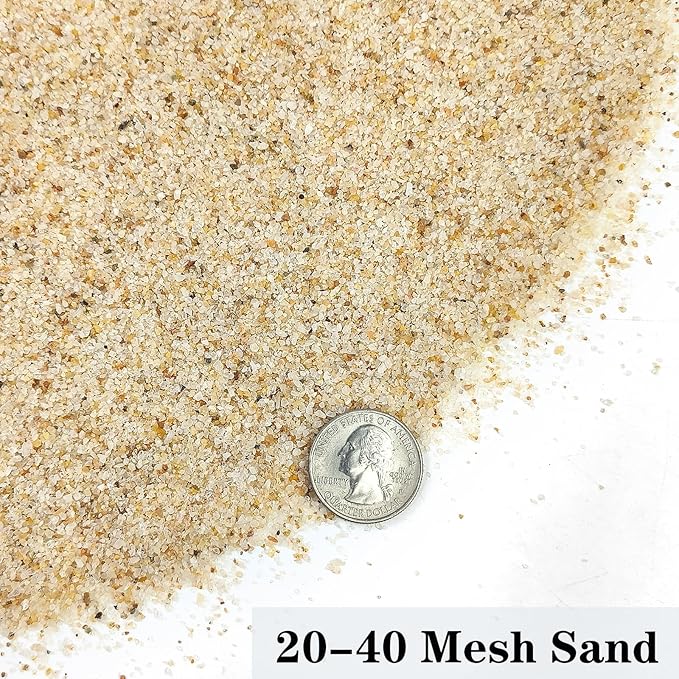 YISZM Aquarium Sand, 5lbs Beige Fish Tank Sand, Aquarium Gravel Substrate - Image 2