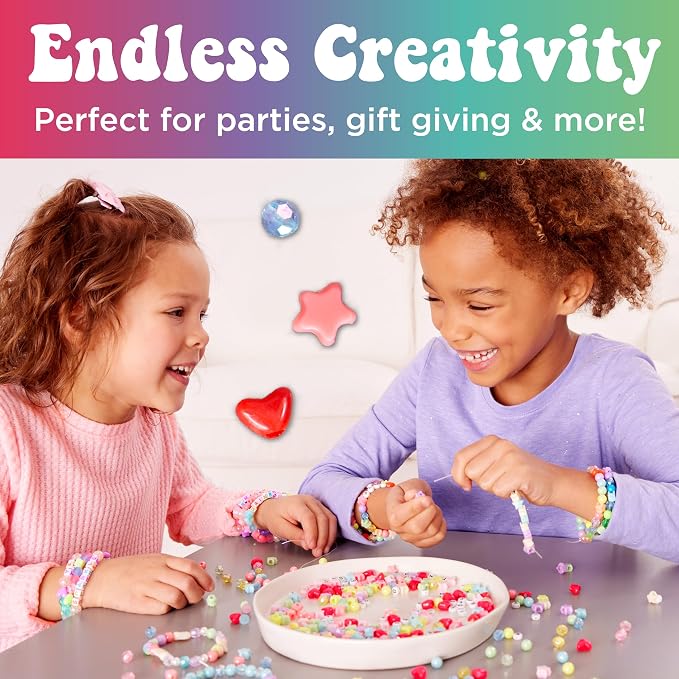 Creativity for Kids Rainbow Bead Jar Jewelry Making Kit: Makes 40+ Friendship - Image 5