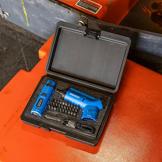 NEIKO 10580A Electric Screwdriver, 1/4” Hex Shank 3.6V Lithium Ion Power - Image 8