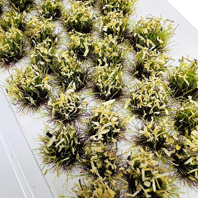Woohome 70 PCS Flower Cluster Model 2 Color Static Grass Model Flower - Image 3