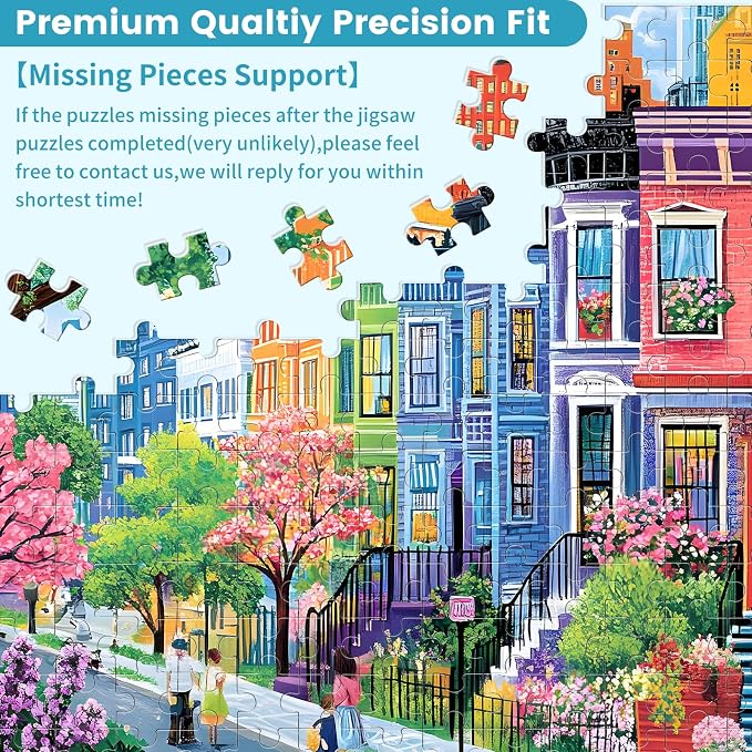 500 Pieces Puzzles for Adults, Spring Puzzle for Adults Elderly, Colorful - Image 7