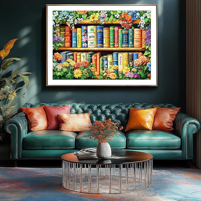 MINIWAN Wildflowers Vintage Book 500 Piece Puzzle - Image 4