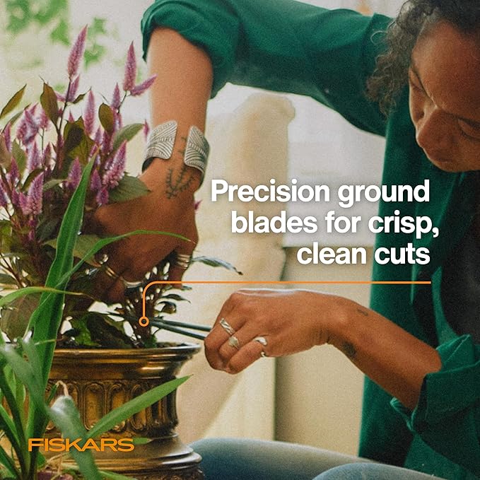 Fiskars Plant Detailer Snips & Holder, Precision Indoor Gardening Tool - Image 5