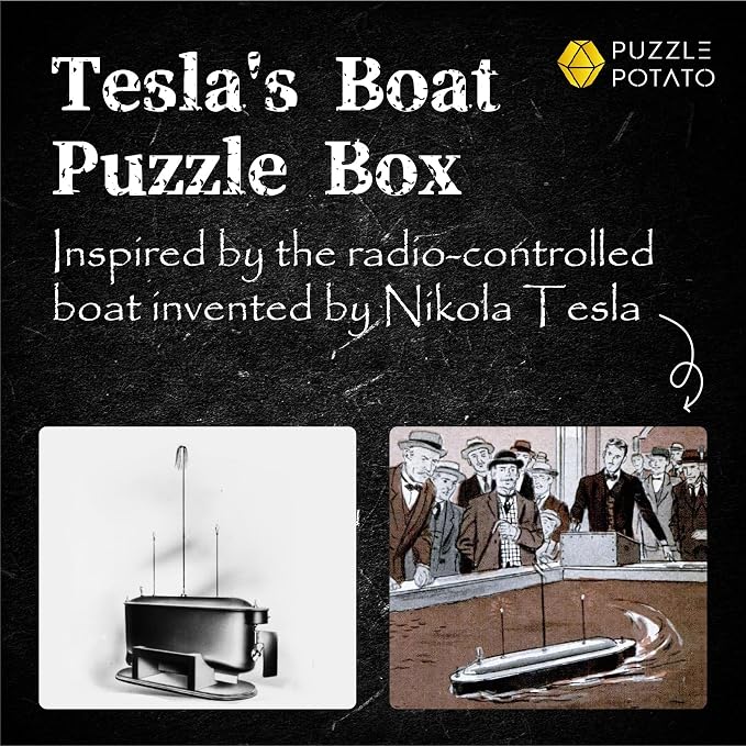Tesla's Boat-Escape Room Game in a Box-Electronic Puzzle Box-Brain Teaser - Image 3