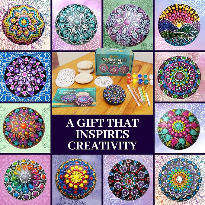 Mandala Rock Painting Kit – Mandala Dotting Tools Set - Image 6
