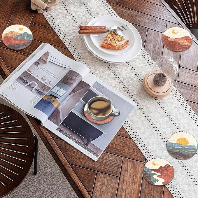 Bulerrylulu 6 Pcs Diamond Painting Coasters Kits - Image 6