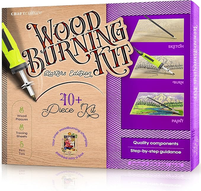 Craft Culture Beginners Wood Burning Kit by Craft+Culture