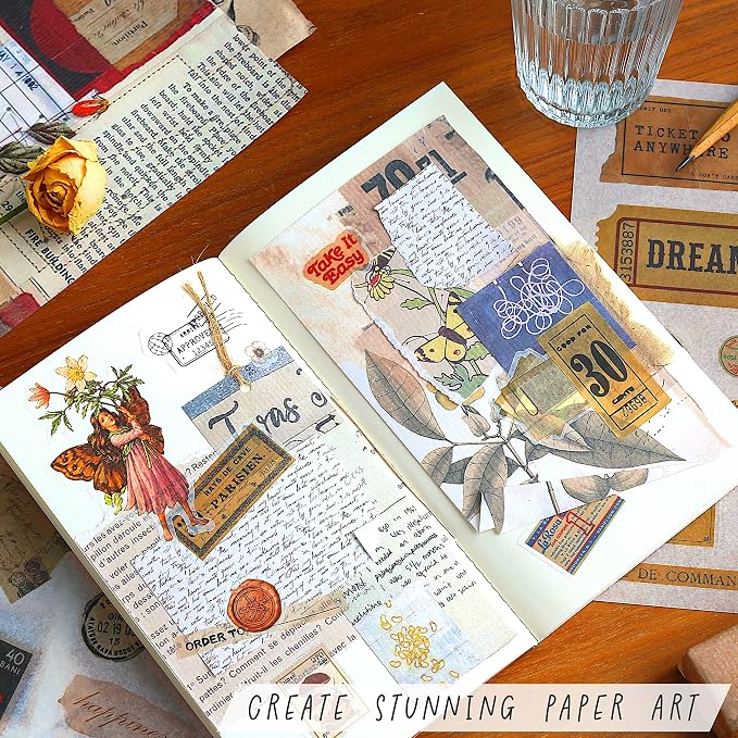 FAYWARE Vintage Washi Stickers for Journaling - Image 2